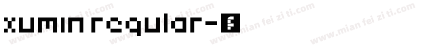 xumin regular字体转换